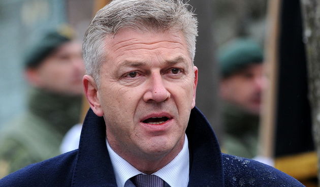 Plitvicka Jezera 310313.
Obiljezavanje 22. obljetnice akcije “plitvice” i pogibije prvog hrvatskog redarstvenika Josipa Jovica koji je zivot izgubio na Uskrs, 31. ozujka 1991. godine, kao prva zrtva Domovinskog rata.
Na slici: Ranko Ostojic, ministar Unut