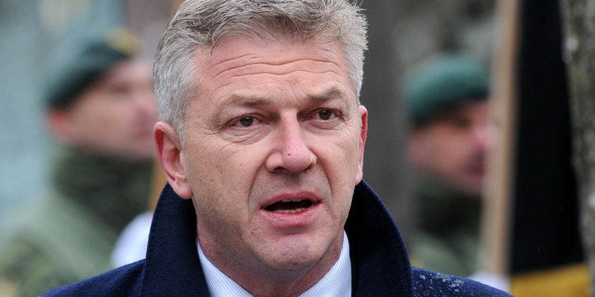 Plitvicka Jezera 310313.
Obiljezavanje 22. obljetnice akcije “plitvice” i pogibije prvog hrvatskog redarstvenika Josipa Jovica koji je zivot izgubio na Uskrs, 31. ozujka 1991. godine, kao prva zrtva Domovinskog rata.
Na slici: Ranko Ostojic, ministar Unut