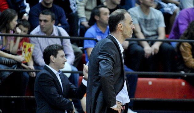 Zagreb, 211012.
Dvorana Drazena Petrovica.
ABA Liga, susret izmedju KK Cibona i KK Zadar.
Na fotografiji: Veljko Mrsic trener KK Cibona.
Foto: Admir Buljubasic / CROPIX