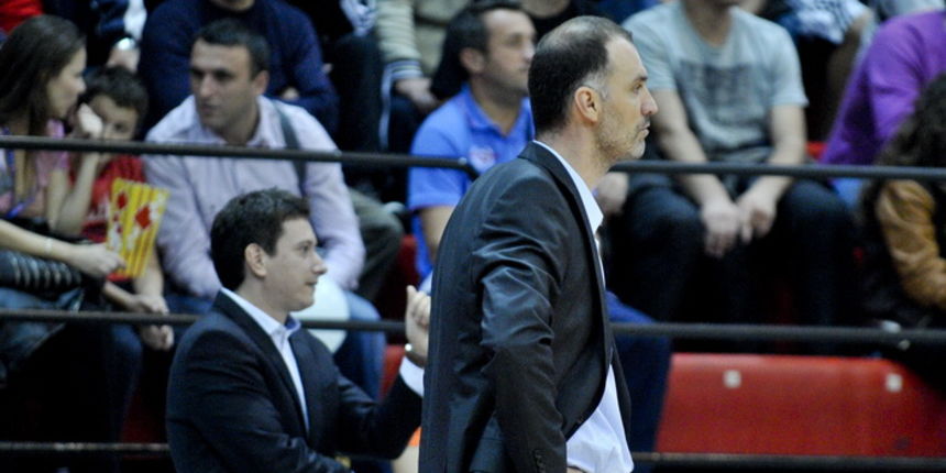 Zagreb, 211012.
Dvorana Drazena Petrovica.
ABA Liga, susret izmedju KK Cibona i KK Zadar.
Na fotografiji: Veljko Mrsic trener KK Cibona.
Foto: Admir Buljubasic / CROPIX