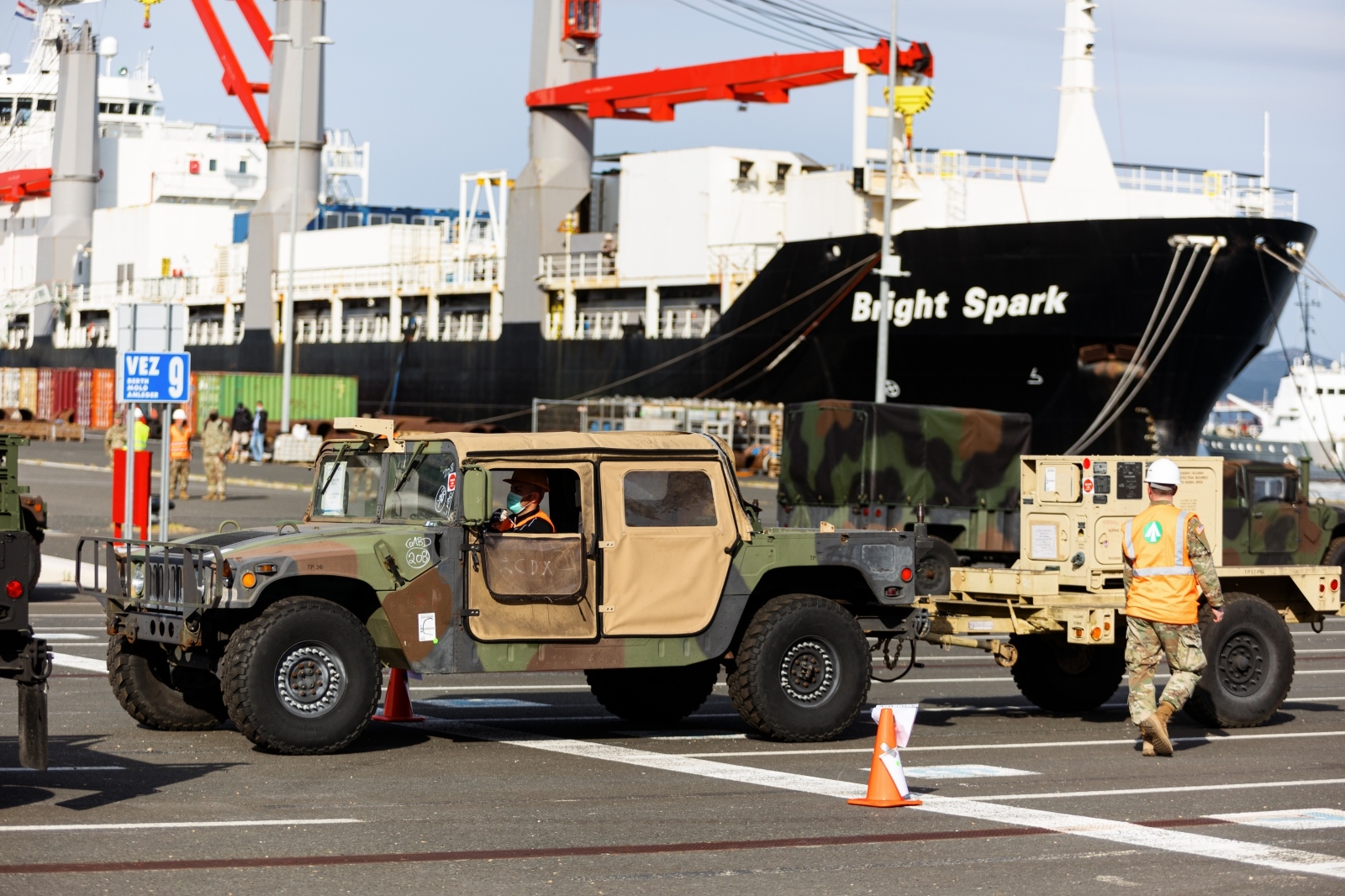U Gaženicu dopremljena vojna oprema i sredstva za vježbu Immediate Response 21 U Gaženicu dopremljena vojna oprema i sredstva za vježbu Immediate Response 21