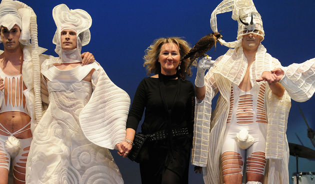 07.11.2009. Zagreb Hrvatska 
Cetvrti Modni Ormar jedino strukovno natjecanje mladih dizajnera u Hrvatskoj i samostalne revije odrzava se u gradskom kazalistu Tresnja. Revija Milene Rogulj.
Photo: Anto Magzan/PIXSELL