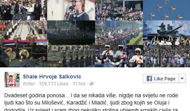 Ovo je status o mimohodu koji je ‘razvalio’ internet, foto: Print Screen/ N1info
