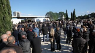 Vir – Pogreb bivseg nogometasa i trenera Tome Basic. Photo: Filip Brala/PIXSELL