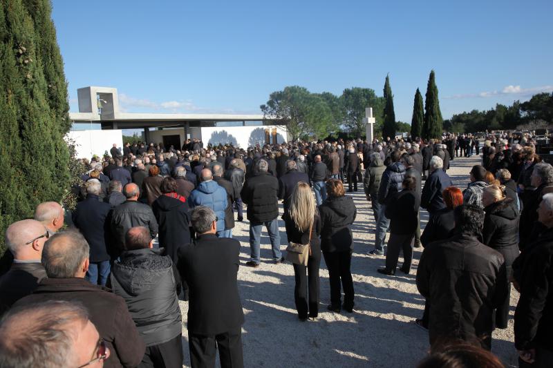 Vir – Pogreb bivseg nogometasa i trenera Tome Basic. Photo: Filip Brala/PIXSELL