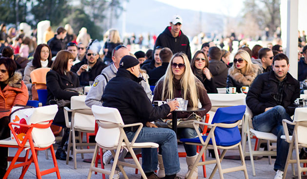 Subotnji đir po gradu 29. prosinca 2012., kafići, kava, ljudi, turisti (foto:Saša Čuka)