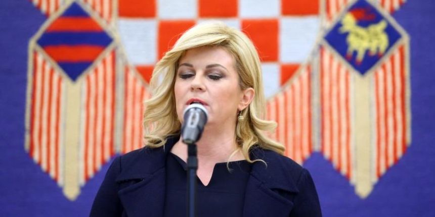 Predsjednica Kolinda Grabar-Kitarovic obratila se javnosti nakon cetvrtog kruga konzultacija. Photo: Slavko Midzor/PIXSELL Predsjednica Kolinda Grabar-Kitarovic obratila se javnosti nakon cetvrtog kruga konzultacija. Photo: Slavko Midzor/PIXSELL