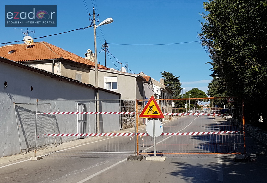 Zbog radova zatvorena Ulica Put Bokanjca od križanja s Putem Nina do križanja s Benka Benkovića