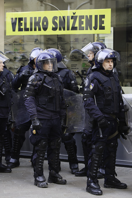 Zadarski branitelji na prosvjedu u Zagrebu 26. veljace 2011, Foto: Leo Banic Zadarski branitelji na prosvjedu u Zagrebu 26. veljace 2011, Foto: Leo Banic