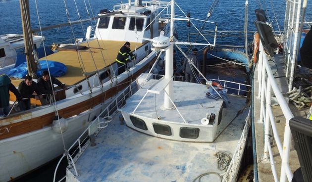 Potonuo brod u Uvali Bregdetti