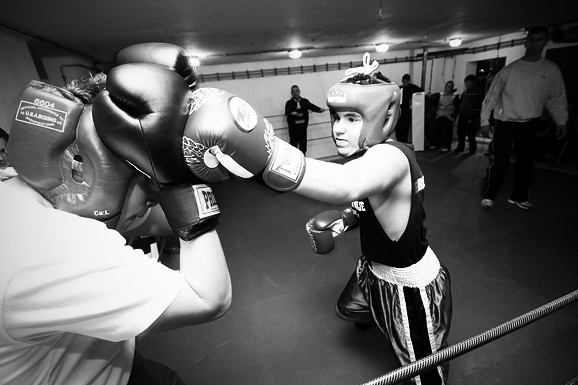 Javni sparing u boksačkom klubu Zlatna rukavica (foto:Saša Čuka)