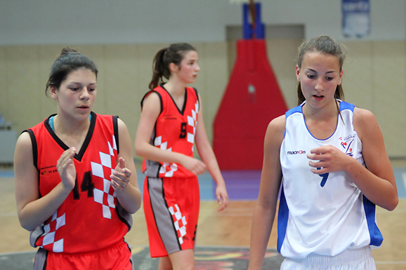 Kadetkinje : ŽKK Zadar – ŽKK Novi Zagreb (foto:Saša Čuka)