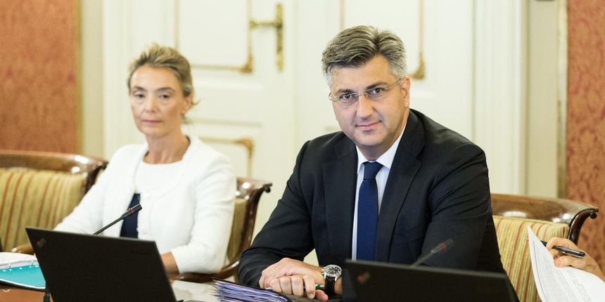 Sjednica Vlade Republike Hrvatske. Marija Pejcinovic Buric; Andrej Plenkovic