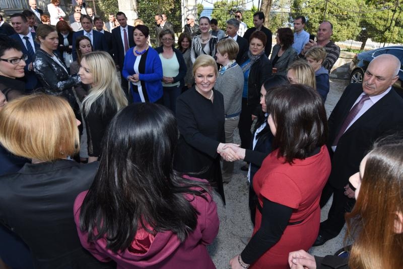 Predsjednica Kolinda Grabar Kitarović na svečanoj sjednici županijske skupštine, foto: Dino Stanin/PIXSELL