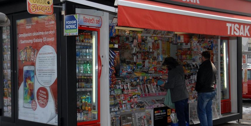 Tisak, kiosk, ilustracija Tisak, kiosk, ilustracija