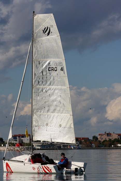 Sukosan: U uvali Zlatna luka odrzan je prvi dan dan Match Race regate, Foto: Mladen Malik