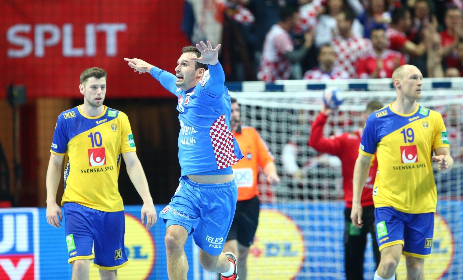 Spaladium Arena, Split – Europsko rukometno prvenstvo, skupina A, 3. kolo, Hrvatska – Švedska 31-35