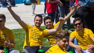 Ludijada maturanata na zadarskoj rivi 17. svibnja 2016. Foto: Bojan Bogdanić