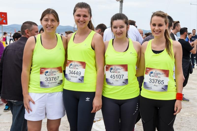 Zadar: Okupljanje natjecatelja prije sportske utrke Wings for life world run 2015., Photo: Dino Stanin/PIXSELL