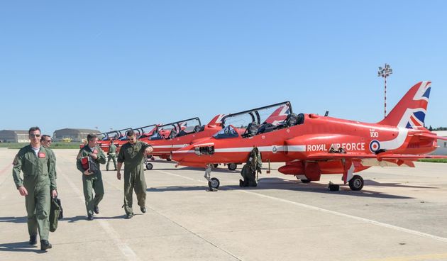 Akrobatska grupa Red Arrows u posjetu Krilima Oluje u Zemuniku