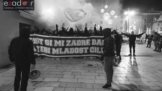 Okupljanje Tornada na Forumu i korteo do Krešinog doma Okupljanje Tornada na Forumu i korteo do Krešinog doma