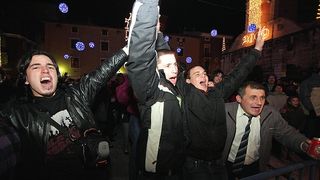 Doček Nove 2009. na Narodnom trgu (foto: Marin Gospić)