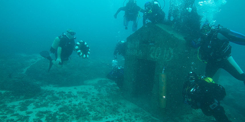 Bibinjski ronioci pohodili kapelicu sv. Nikole u podmorju Karantuna