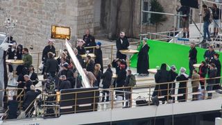 Snimanje Star Wars sage. Snimalo se na brodu Sea Star koji nije mogao isploviti kako je predvidjeno zbog jake bure. Photo: Grgo Jelavic/PIXSELL