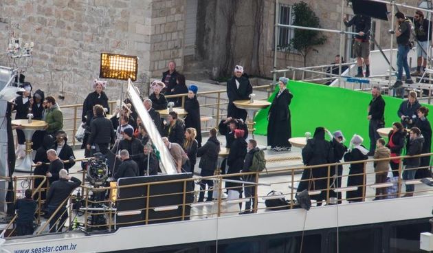 Snimanje Star Wars sage. Snimalo se na brodu Sea Star koji nije mogao isploviti kako je predvidjeno zbog jake bure. Photo: Grgo Jelavic/PIXSELL