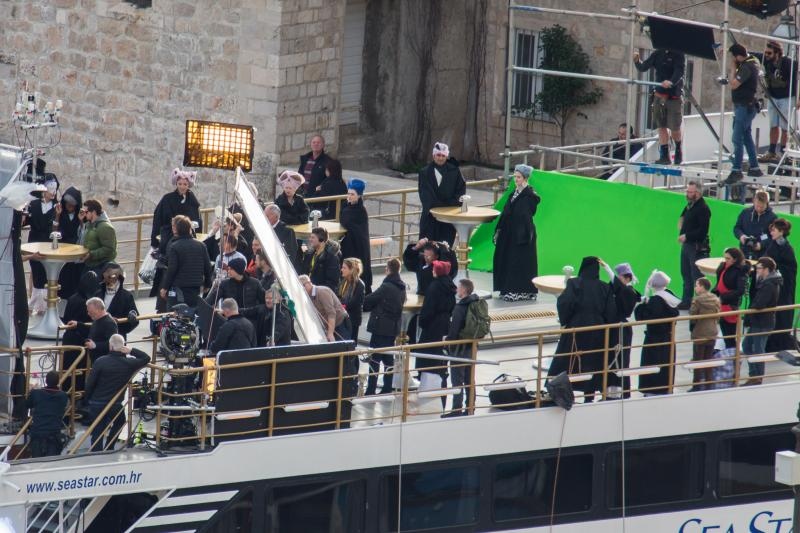 Snimanje Star Wars sage. Snimalo se na brodu Sea Star koji nije mogao isploviti kako je predvidjeno zbog jake bure. Photo: Grgo Jelavic/PIXSELL