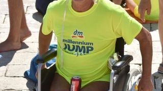 Jubilarni 10. dm Millennium Jump na zadarskoj rivi, Photo: Dino Stanin/PIXSELL Jubilarni 10. dm Millennium Jump na zadarskoj rivi, Photo: Dino Stanin/PIXSELL