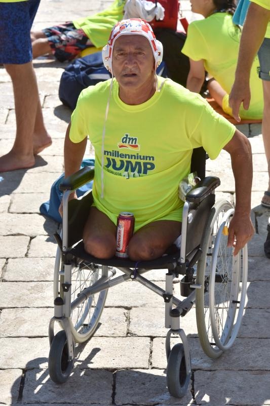 Jubilarni 10. dm Millennium Jump na zadarskoj rivi, Photo: Dino Stanin/PIXSELL Jubilarni 10. dm Millennium Jump na zadarskoj rivi, Photo: Dino Stanin/PIXSELL