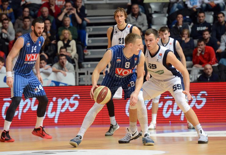 ABA liga, 15. kolo: KK Zadar – KK Budućnost Voli 78-76