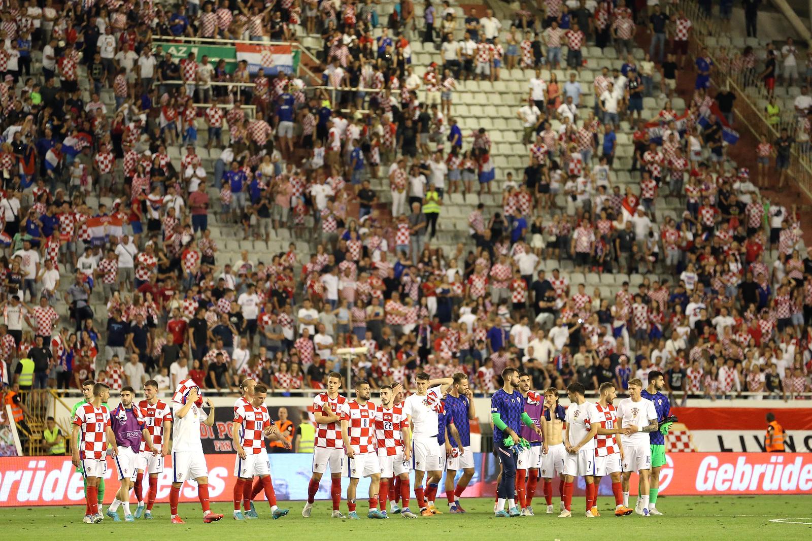 Hrvatski reprezentativci zahvalili su se navijačima na Poljudu