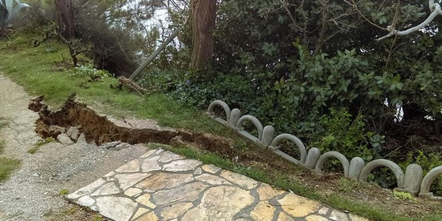 Posedarje: Prijeti klizište i odron Posedarje: Prijeti klizište i odron