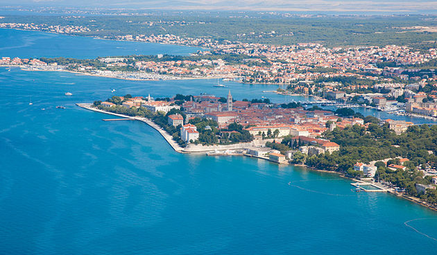 Grad Zadar iz zraka, foto: Leo Banić