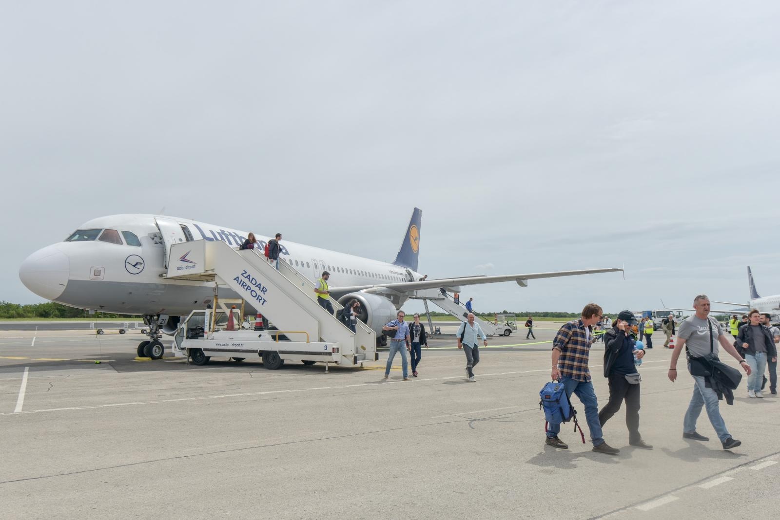 U zračnu luku Zadar svečano sletio prvi zrakoplov Lufthanse iz Frankfurta
