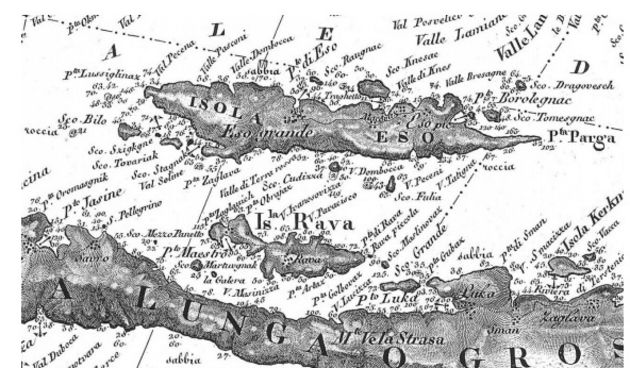 Iž i Rava na starim kartama: Izložba na brodu