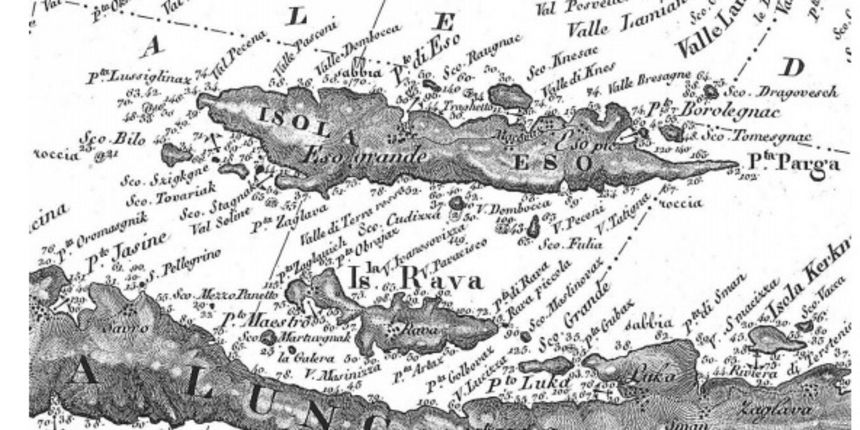 Iž i Rava na starim kartama: Izložba na brodu