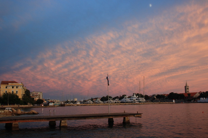 Čudesni zalazak sunca u Zadru 26. kolovoza 2012.