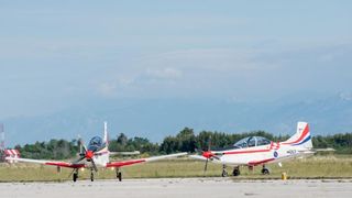 Akro skupina “Krila oluje” u novom sastavu predstavila novi letački program, Foto: Dino Stanin/PIXSELL