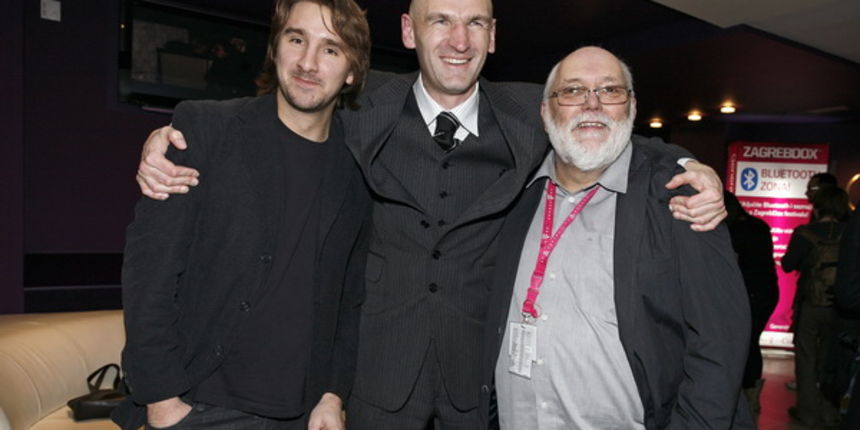 Zagreb, 270211.
Kaptol centar.
Otvaranje 7. festivala dokumentarnog filma ZagrebDox.
Na slici: redatelj filma Irokez koji je otvorio festival Matija Vucic, Zeljko Mavrovic i direktor festivala Nenad Puhovski.
Foto: Nina Djurdjevic / CROPIX Zagreb, 270211.
Kaptol centar.
Otvaranje 7. festivala dokumentarnog filma ZagrebDox.
Na slici: redatelj filma Irokez koji je otvorio festival Matija Vucic, Zeljko Mavrovic i direktor festivala Nenad Puhovski.
Foto: Nina Djurdjevic / CROPIX