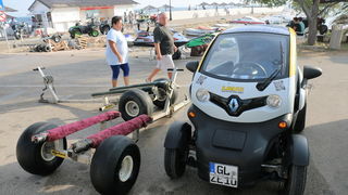 Vir: Slobodan trening na plaži Jadro pred utrke Alpe Adria Jest Ski Toura. Foto: Kažimir Škrbić/Virski list
