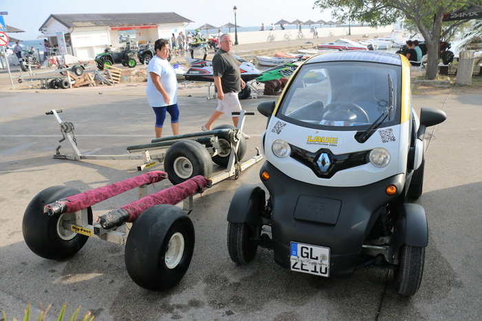 Vir: Slobodan trening na plaži Jadro pred utrke Alpe Adria Jest Ski Toura. Foto: Kažimir Škrbić/Virski list