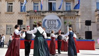 Zadru dodijeljeno priznanje European Best Destination 2016. Foto: Dino Stanin/PIXSELL Zadru dodijeljeno priznanje European Best Destination 2016. Foto: Dino Stanin/PIXSELL