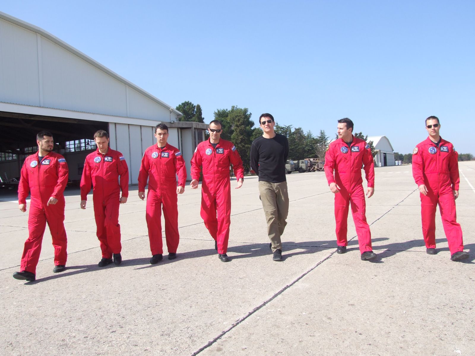 Goran Višnjić posjetio pilote u zrakoplovnoj bazi Zemunik