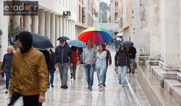 Đir po gradu, ponedjeljak 25. rujna 2017. Kiša u Zadru