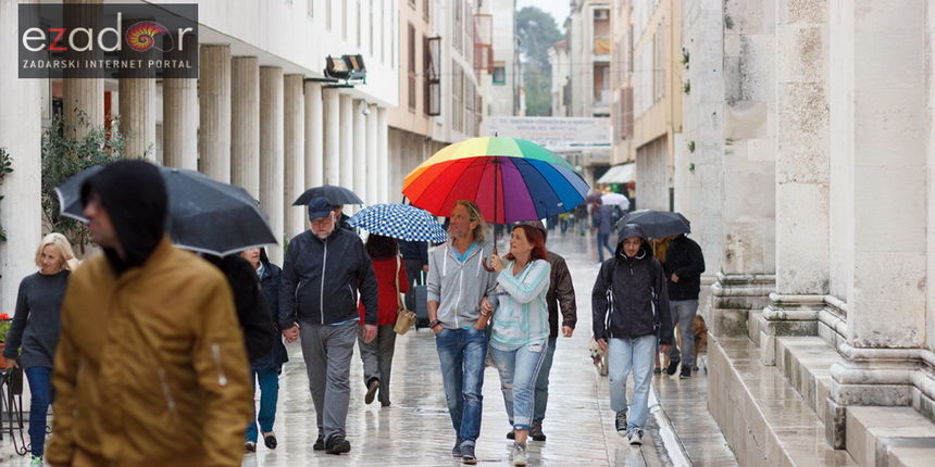Đir po gradu, ponedjeljak 25. rujna 2017. Kiša u Zadru