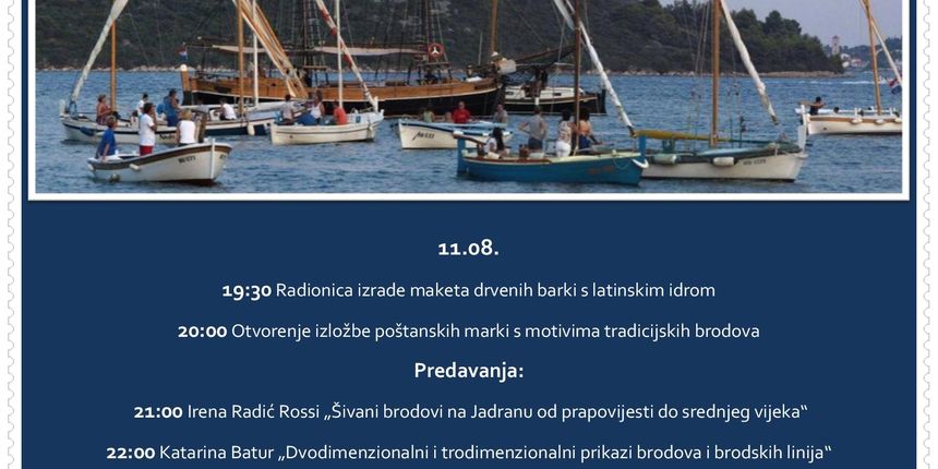 Dani male drvene brodogradnje u Betini od 11. do 14. kolovoza
