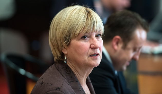 Zagreb, 230513.
Sabor.
Markov trg.
Ruza Tomasic odrzala je danas konferenciju za medije na temu rezultata lokalnih izbora.
Na fotografiji: Ruza Tomasic.
Foto: Goran Mehkek / CROPIX